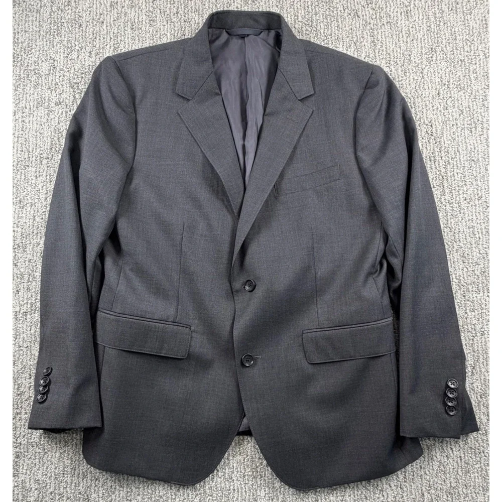 Bonobos Suit Jacket Mens 42S Grey Slim Fit Worsted Wool Blazer 24339-GYU61